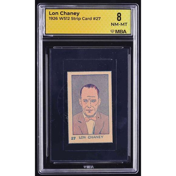 1926 W512 Lon Chaney Strip Card MBA 8 NM-MT Phantom of the Opera, Hunchback - Picture 1 of 3